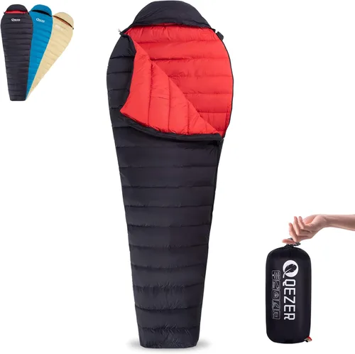 Vista 14 de Ultralight Down Sleeping Bag for Adults with 600 Fill Power, Compact All Seasons Sleeping Bag for Backpacking, Hiking and Camping