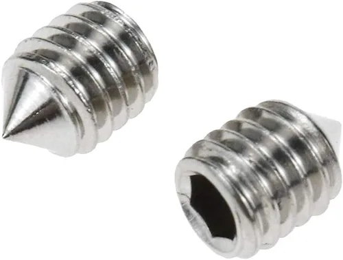 Vista 6 de Sscon 100 tornillos de acero inoxidable 304 M4 x 0.236 in 304 Tornillos sin cabeza Tornillos hexagonales
