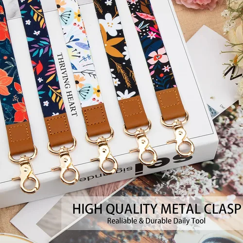 Vista 3 de Sophena Cordones para tarjetas de identificación, llaves de coche, paquete de 5, lindo llavero para mujeres profesoras