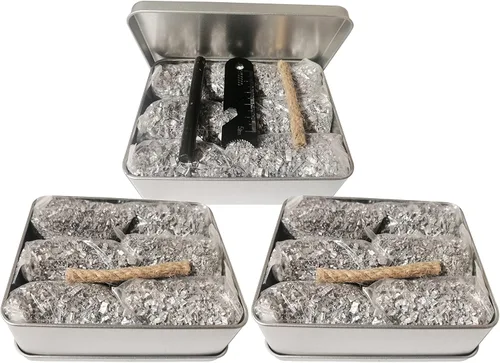 Vista 14 de Kit de inicio de incendios de emergencia, 6 bolsas de magnesio + varilla de ferro de 3.15 pulgadas (más de 12,000 golpes) + cuerda encerada de 4