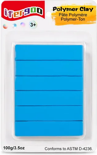 Vista 19 de ifergoo Arcilla polimérica, 3.53 oz (3.53 onzas) de arcilla modelo horneada para esculpir, bricolaje, creación artística y proyectos escolares, Negro