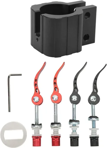 Vista 9 de Alomejor Abrazadera para scooter con palanca de liberación rápida y llave hexagonal, accesorio de bloqueo resistente para scooter eléctrico Zero 8X