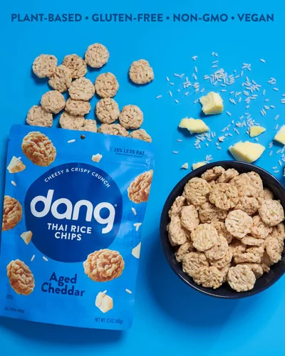 Vista 3 de Dang Single - Porciones individuales de galletas de arroz, receta original, 24