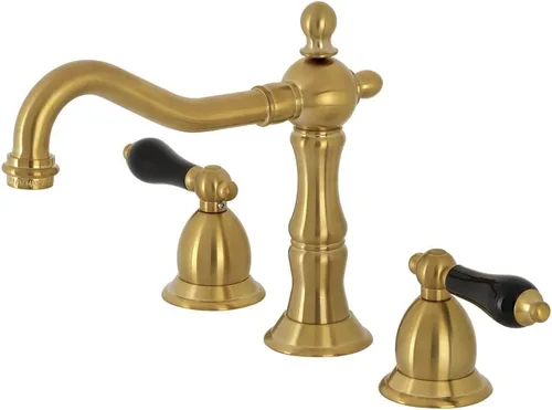Kingston Brass KS1977PKL Grifo de baño generalizado de duquesa con ventana emergente de latón, latón cepillado
