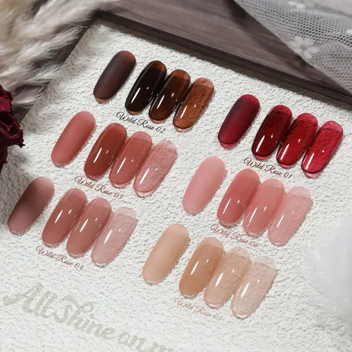 Vista 28 de BORN PRETTY Esmalte de uñas de gel de 6 colores marrón óxido, rojo moca, borgoña Juego de esmaltes de gel de otoño e invierno, tonos beige verde