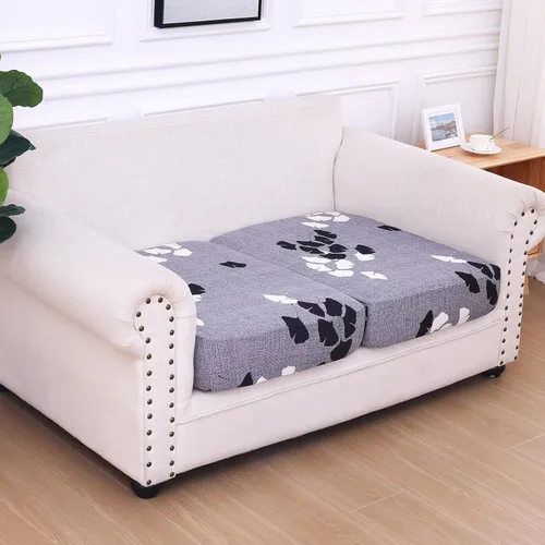 Vista 195 de hyha Fundas de cojín de sofá estampadas, fundas de sofá florales lavables para sofás con 2 cojines, fundas de cojín de patrón elástico para muebles