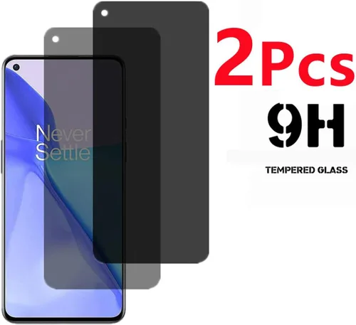Vista 4 de Vidrio templado antiespía para OnePlus 9, [2 piezas], dureza 9H, antiarañazos, antiespías, protector de pantalla de privacidad, película protectora