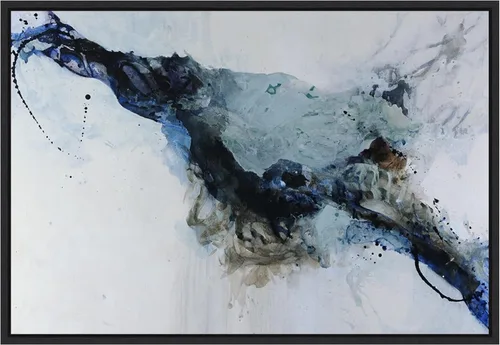 Vista 7 de Amanti Art Framed Canvas Wall Art 16x23 Swift Undercurrent by Kari Taylor, Framed Wall Art Canvas, Abstract Artwork, Traditional Decor, Medium