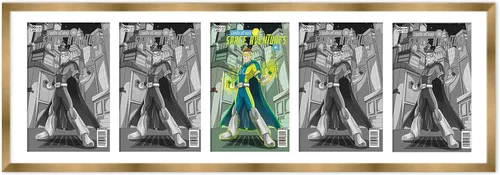 Vista 62 de Marco de cómic negro mate Para cómics publicados entre 1971 y 1985 (marco de madera maciza de cómic de la edad dorada), hecho para exhibir 1 cómic