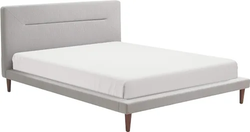 Vista 12 de Serta Sierra Collection - Cama de plataforma tapizada, diseño de perfil bajo, cabecera capitoné, tela texturizada suave, no requiere somier