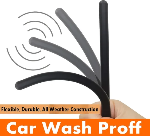 Vista 3 de Antena de goma para Volkswagen Rabbit (2006-2009), VW Passat (1990-2005), antena Audi Allroad - 7 pulgadas a prueba de lavado de coche, bobina