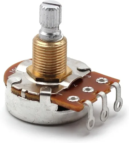 Vista 3 de Potenciómetro Bourns 250k - Eje dividido corto, cono de audio, olla de guitarra de baja fricción (3x)