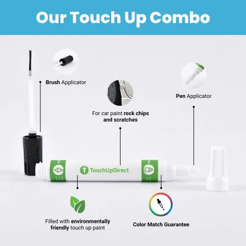 Vista 2 de TouchUpDirect 8V5 Shoreline Blue Pearl - Combo de pintura de retoque compatible con Toyota Exact Match - Paquete platino