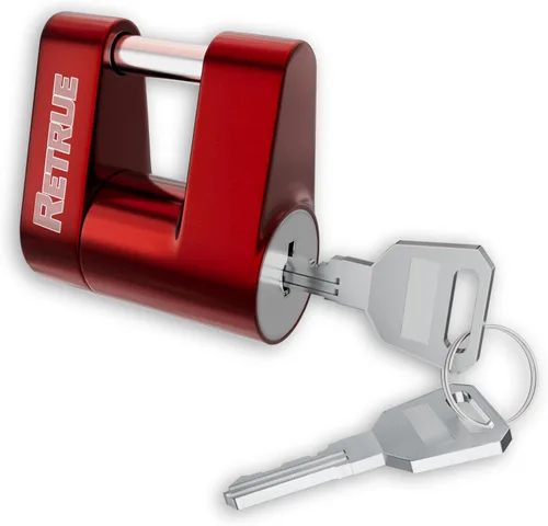 Vista 10 de RETRUE Bloqueo de acoplador de lengüeta de remolque, Bloqueo de enganche de remolque, Diámetro 1/4 pulgada, Extensión de 3/4 pulgada para remolcar