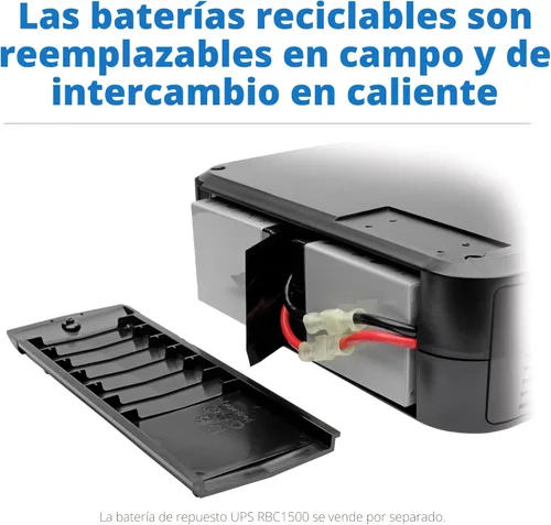 Vista 7 de Tripp Lite SMART1500LCD 1500VA UPS de Montaje en Rack de Batería de Respaldo, 900W, 8 tomas de corriente, Onda Senoidal PWM, UPS de Montaje en Rack