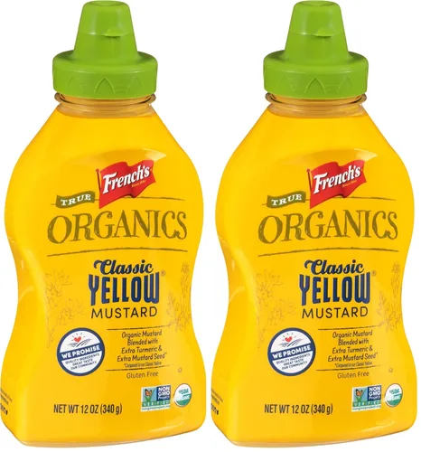 Vista 10 de French's True Organics Classic - Mostaza amarilla, 12 onzas