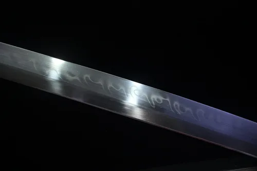 Vista 5 de YL Espada Katanas japonesas de arcilla templada Real Hamon Espadas japonesas reales hechas a mano con espiga completa de 41 pulgadas