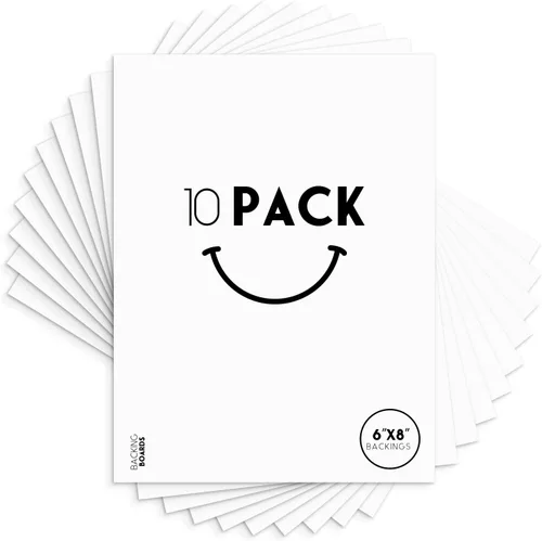 Vista 19 de Golden State Art, Tablero de respaldo blanco de 12 x 16, tableros de respaldo para marco, imagen (paquete de 10)