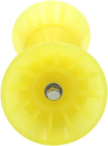 Vista 6 de Tope de arco de 4" para remolque de barco de poliuretano con eje de 1/2", amarillo