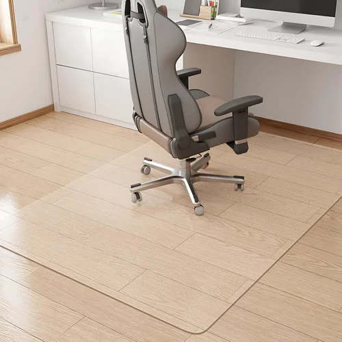Vista 11 de KMAT Alfombrilla para Silla de Oficina, Alfombrillas de Suelo de Madera Dura y Azulejo de Fácil Deslizamiento, Alfombrilla Transparente para Silla