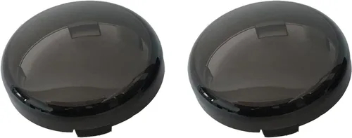 Vista 7 de Cubierta de lente de luces direccionales compatible con Harley Dyna Fatboy Softail Road Glide, ámbar 2 piezas