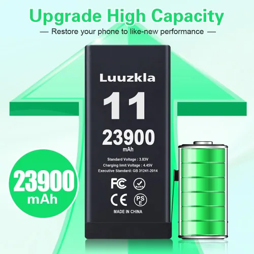 Vista 2 de Nueva batería de 23900 mAh compatible con iPhone 11, batería de repuesto de gran capacidad compatible con iPhone 11, con kits de herramientas