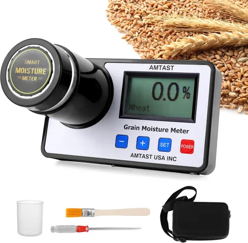 Vista 10 de Medidor de Humedad de Grano de Alta Precisión Probador de Humedad de Grano con Pantalla de Humedad y Temperatura Medidor de Humedad de Semillas
