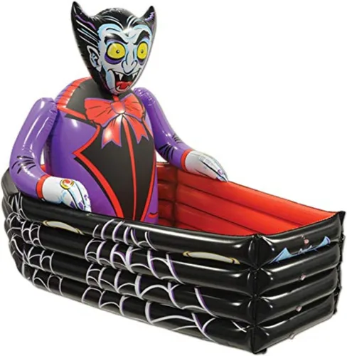 Vista 15 de Beistle - Hielera inflable, contenedores de bebidas para fiestas, con decoración espeluznante de Halloween