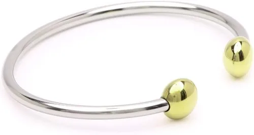 Vista 8 de QRAY Combo estándar de acero golf pulsera atlética hombres mujeres C en forma de salud pulsera de bienestar