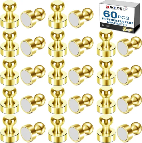 Vista 10 de MIKEDE Imanes para Pizarra de Nevera, 15 Piezas de Imanes Fuertes para Pizarra, Imanes Negros de Nevera de Neodimio con Pinzas para Oficina, Imanes