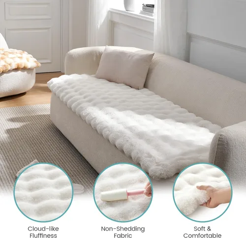 Vista 4 de COZY KISS Funda para silla de piel sintética, suave e impermeable para protector de asiento de automóvil, alfombrilla a prueba de orina líquida