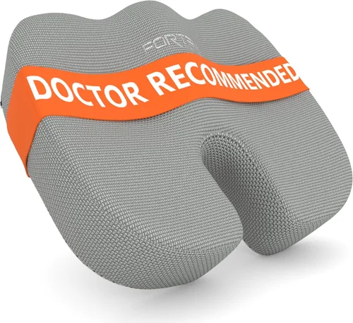 Vista 21 de FORTEM - Almohadón ortopédico de espuma viscoelástica de calidad premium – Brinda alivio al dolor de coxis y ciática – Mejora la postura – Parte