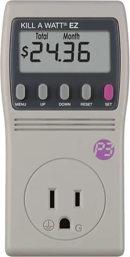 P3 Paquete de 2 monitores de uso de electricidad International P4460 Kill A Watt EZ, color gris