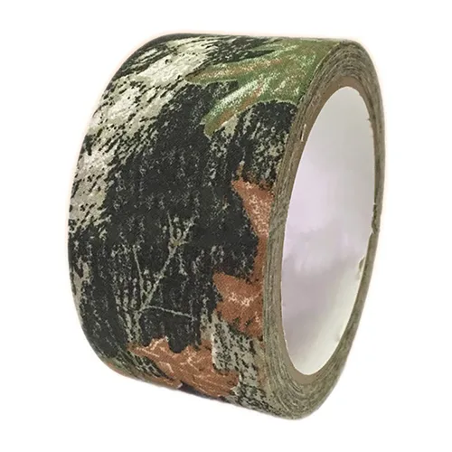 Vista 12 de Cinta adhesiva protectora de camuflaje de 5 cm x 5 m, cinta de camuflaje impermeable y elástica, cinta de envoltura para acampar al aire libre