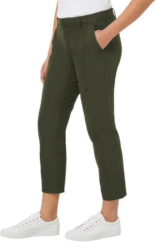 Vista 2 de Kirkland Women's 4-Way Stretch Ankle Travel Pants Lightweight Water Resistant Elastic Waist Work Pants with Pockets - Green 12