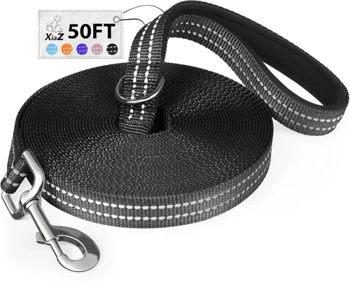 Vista 15 de Correa Larga para Perros XiaZ Correas de Entrenamiento 10/15/20/30/50/100 pies Correa Larga para Perros 30 pies Correa de Entrenamiento