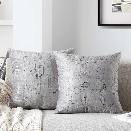 Vista 15 de WACOMECO Fundas de almohada de terciopelo, paquete de 2 fundas de cojín decorativas suaves con teñido anudado para sofá, dormitorio, sala de estar