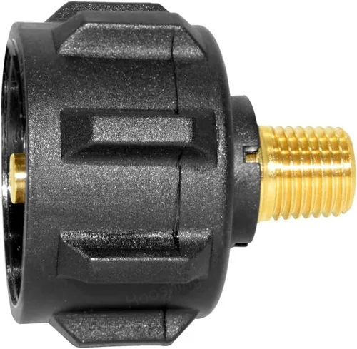 Vista 4 de Hooshing QCC1 - Adaptador de propano, válvula reguladora de gas con tuerca Acme y rosca de tubo macho NPT de 14 pulgadas