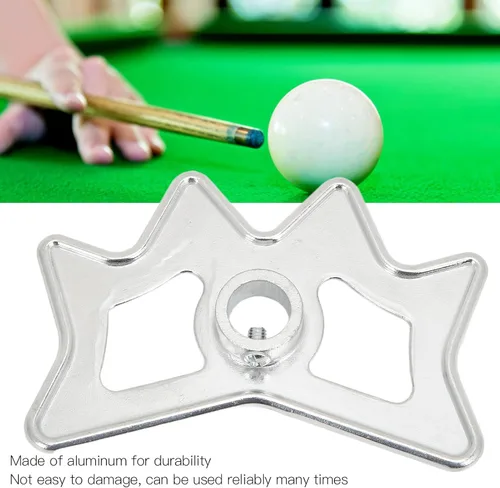 Vista 2 de Dilwe Cabezal de puente de billar, cabeza de puente de billar, accesorio de palo de billar de aluminio deslizante