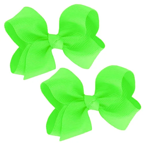 Vista 20 de WD2U - Juego de 2 lazos pequeños de grogrén de 3 pulgadas, pinzas de cocodrilo para bebé (verde manzana)