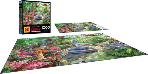 Vista 3 de RoseArt - Kodak Premium - Invernadero victoriano - Rompecabezas de 1000 piezas para adultos