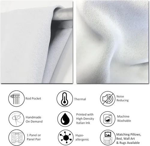 Vista 2 de DesignQ Cortinas opacas con textura 3D triangular negra y gris para dormitorio, cortinas para sala de estar, cortinas con aislamiento térmico, panel