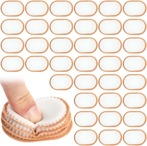 Vista 8 de Nuanchu 60 cojines para juanetes, almohadillas autoadhesivas para juanetes, parches de callos para pies, ampollas de pies, accesorios para zapatos