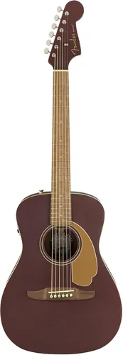Vista 2 de Fender Malibu - Guitarra eléctrica acústica clásica, explosión de coñac envejecido, diapasón Pau Ferro, con bolsa para conciertos