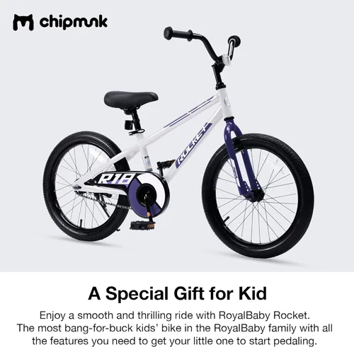 Vista 3 de Chipmunk - Bicicleta para niños, ruedas de 12 a 18 pulgadas, para principiantes, niños y niñas de 3 a 11 años, múltiples opciones