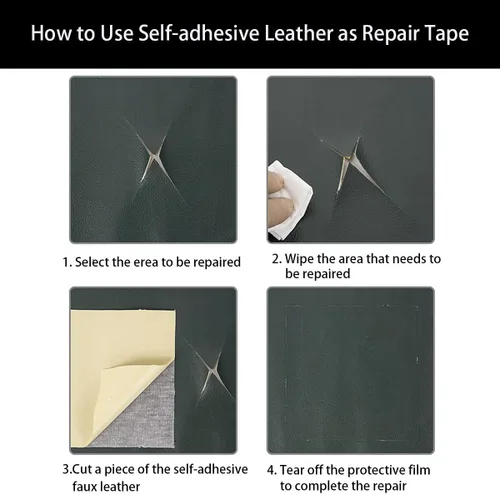 Vista 7 de Correa de madera sintética, correa de piel sintética de 6 pies de longitud, correa de ocultación de huecos con vigas de madera con 100 tachuelas