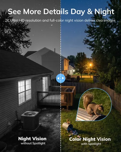 Vista 7 de VIMTAG 2K Solar Security Cameras Wireless Outdoor, Home Security, 5000mAh