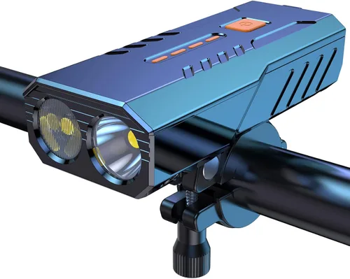 Bike Lights for Night Riding, Super Lumen 360 Rotatable 10000 Lumen Bike Headlight, 1200 Lumen Larger Wide Angle 3000 mAh Bicycle Lights Front and