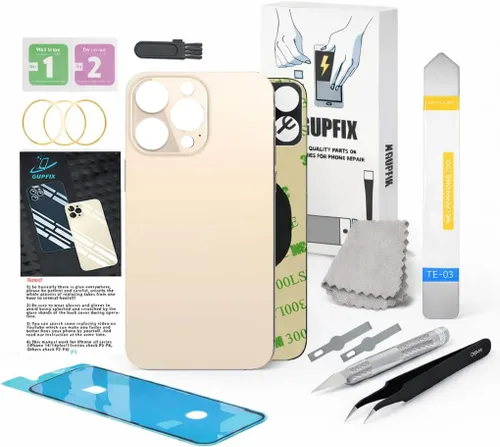Vista 39 de Reemplazo de cristal trasero para iPhone 13 Pro Max con herramientas de reparación, reemplazo de cubierta trasera de gran agujero para todos