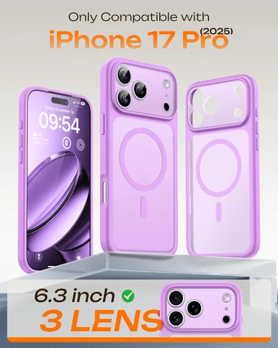 Vista 557 de TOCOL Funda para iPhone 11, compatible con Magsafe, protección completa de cámara, imanes integrados, protección contra caídas, funda translúcida